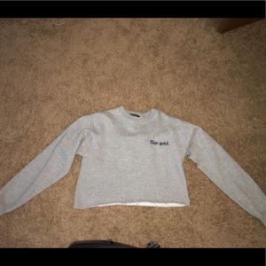 Brandy Melville New York heather gray sweater